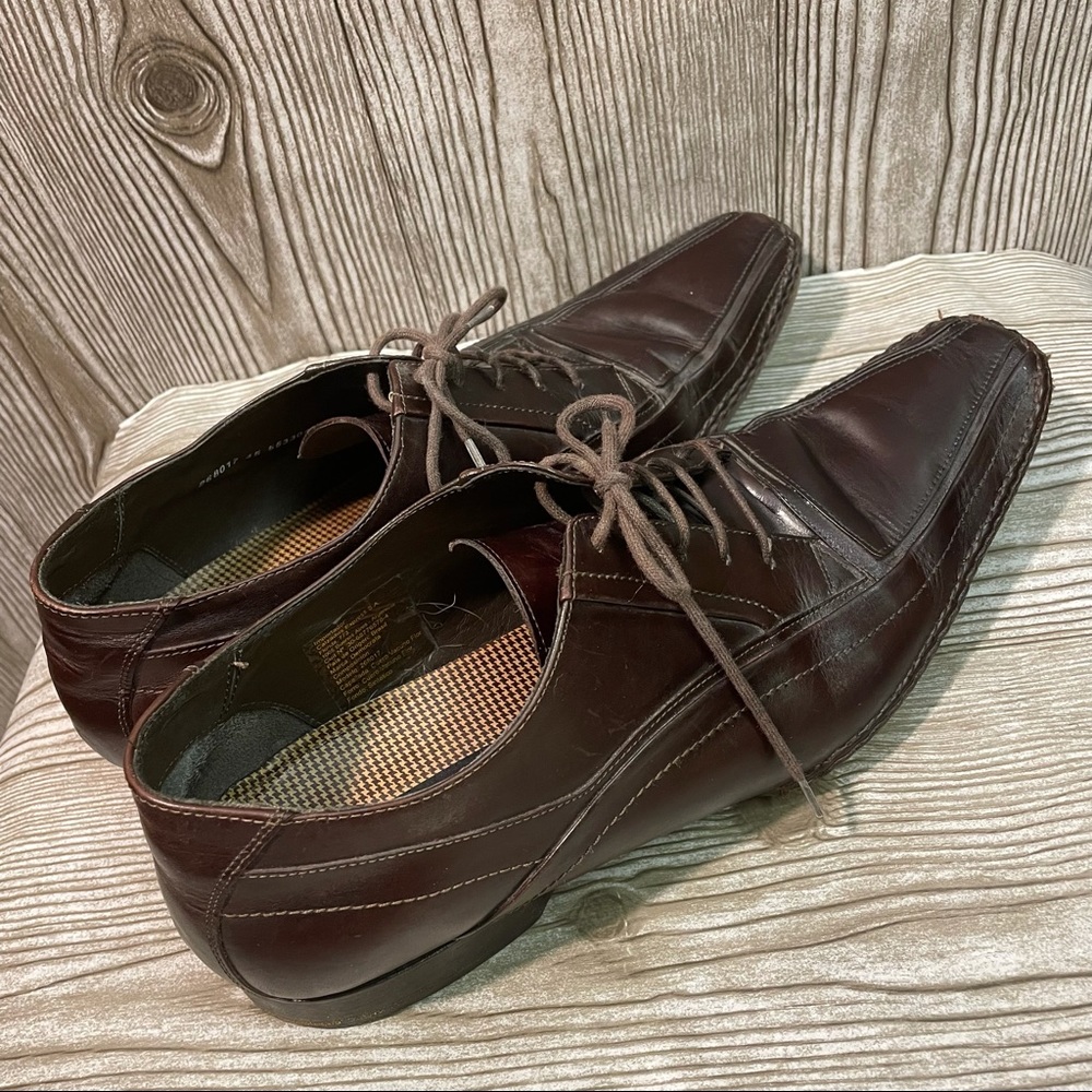 Men’s Brown Leather Oxford Sz 12 - Picture 4 of 8